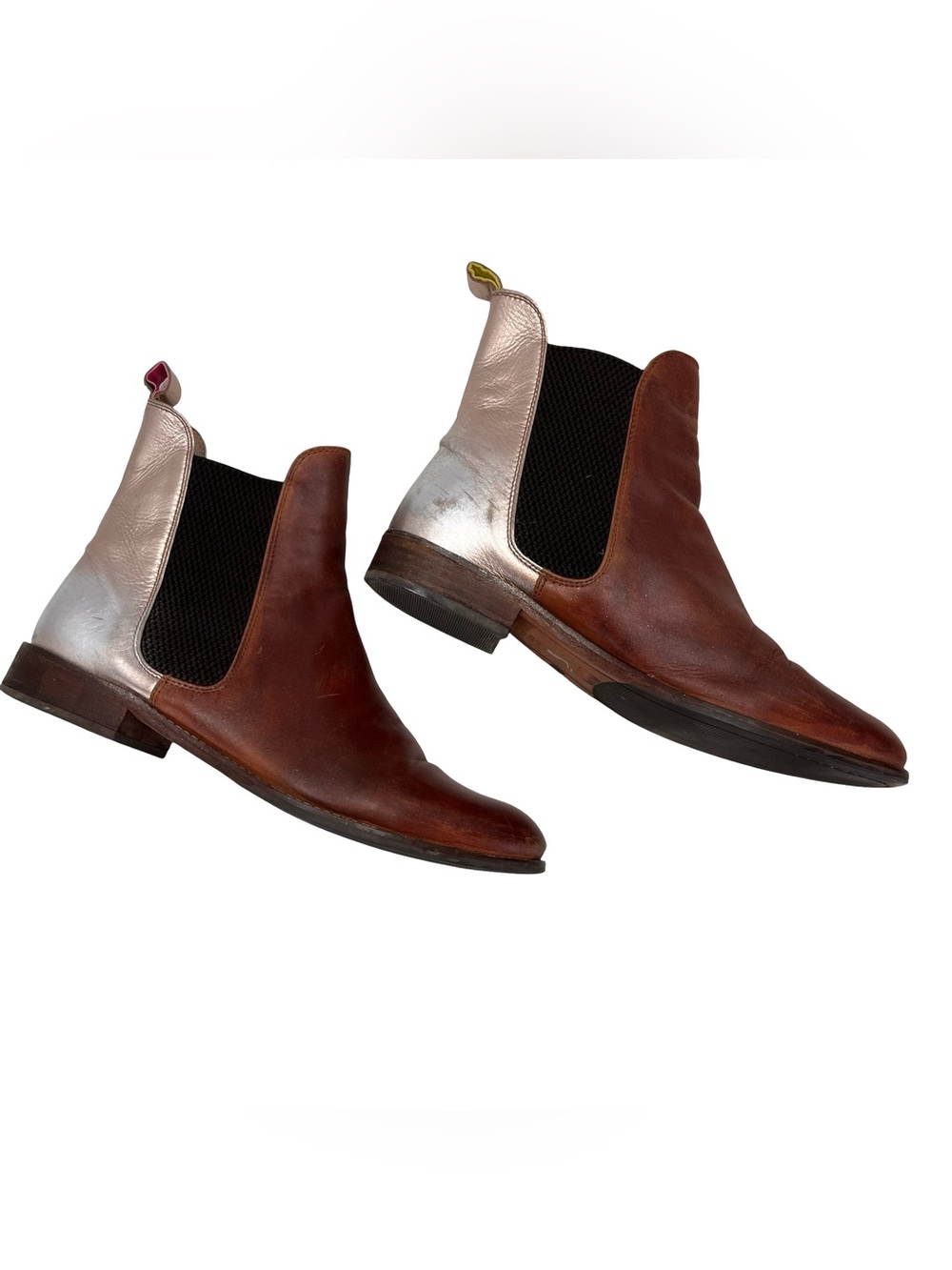 Joules Westbourne Chelsea Boots Women’s Brown & Metallic Leather